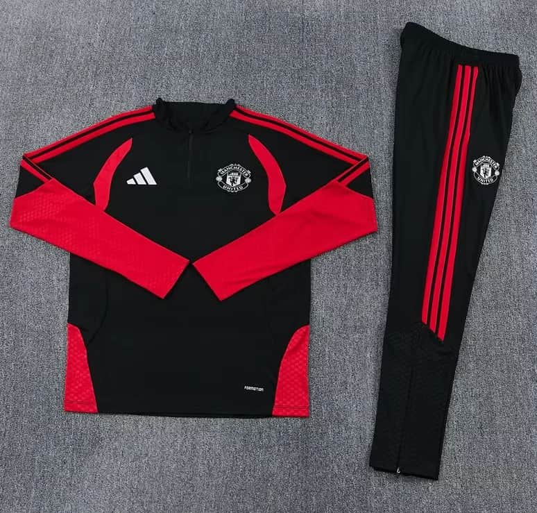 AAA(Thailand) Manchester United 26/27 Black Soccer Tracksuit 04 AAA(Thailand) Manchester United 26/27 Black Soccer Tracksuit 04