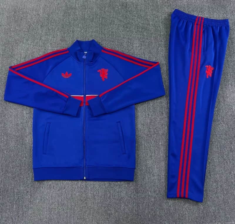 AAA(Thailand) Manchester United 26/27 Blue Soccer Tracksuit AAA(Thailand) Manchester United 26/27 Blue Soccer Tracksuit