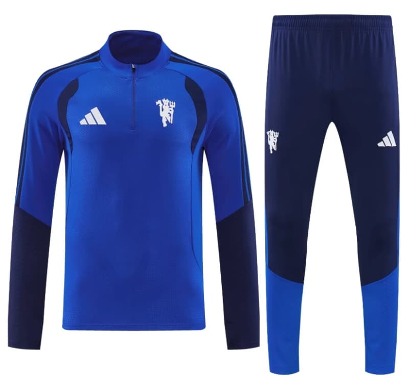 AAA(Thailand) Manchester United 26/27 Dark Blue Soccer Tracksuit AAA(Thailand) Manchester United 26/27 Dark Blue Soccer Tracksuit