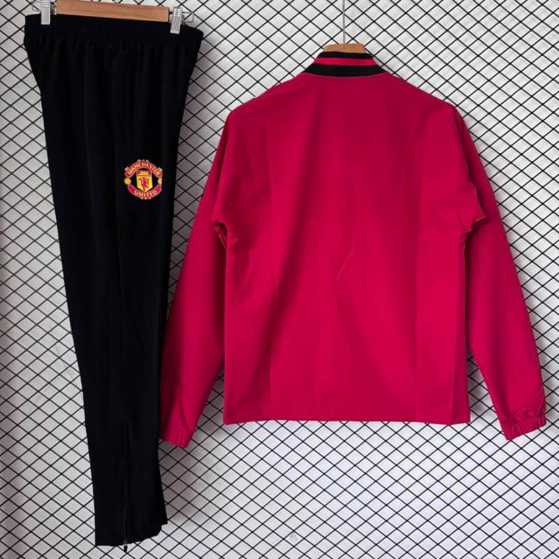 AAA(Thailand) Manchester United 26/27 Red Soccer Windbreaker Tracksuit 03