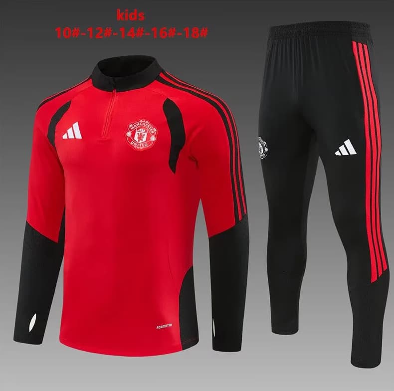 Manchester United 26/27 Kids Red Soccer Tracksuit Manchester United 26/27 Kids Red Soccer Tracksuit