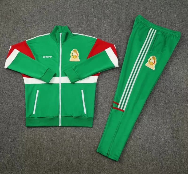 AAA(Thailand) Mexico 2026 Green Soccer Tracksuit AAA(Thailand) Mexico 2026 Green Soccer Tracksuit