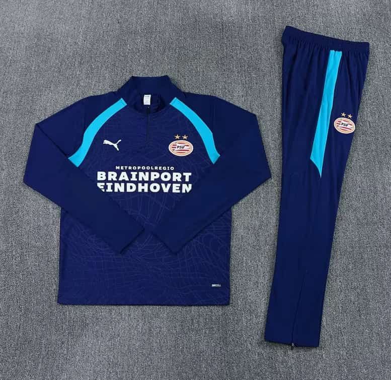 AAA(Thailand) PSV Eindhoven 26/27 Dark Blue Soccer Tracksuit