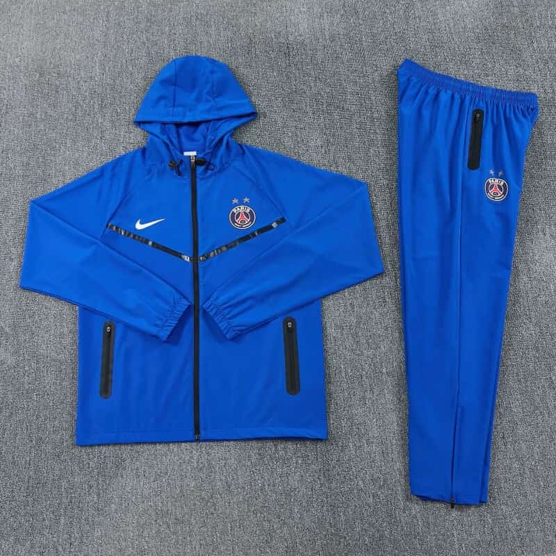 AAA(Thailand) Paris St Germain 26/27 Blue Soccer Windbreaker Tracksuit