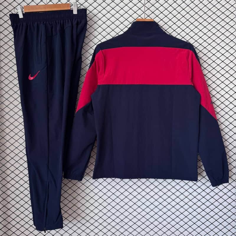 AAA(Thailand) Paris St Germain 26/27 Dark Blue Soccer Windbreaker Tracksuit