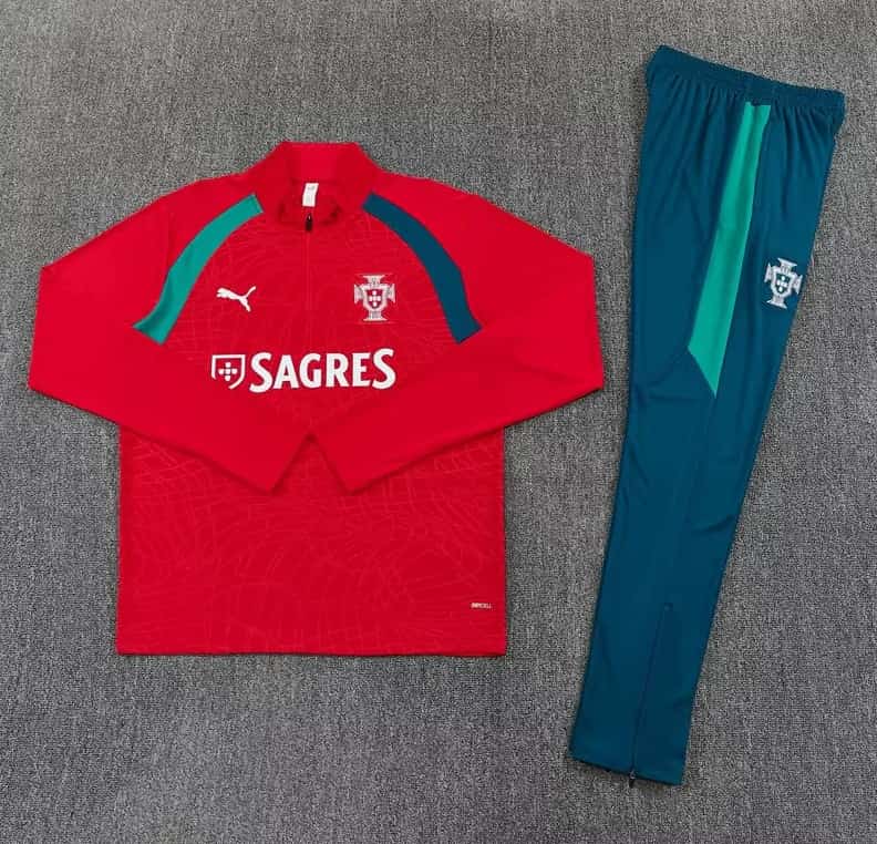 AAA(Thailand) Portugal 2026 Red Soccer Tracksuit 02 AAA(Thailand) Portugal 2026 Red Soccer Tracksuit 02