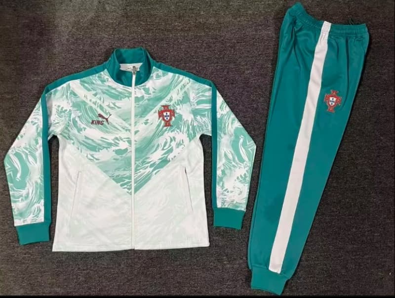 AAA(Thailand) Portugal 2026 White Soccer Tracksuit 03 AAA(Thailand) Portugal 2026 White Soccer Tracksuit 03