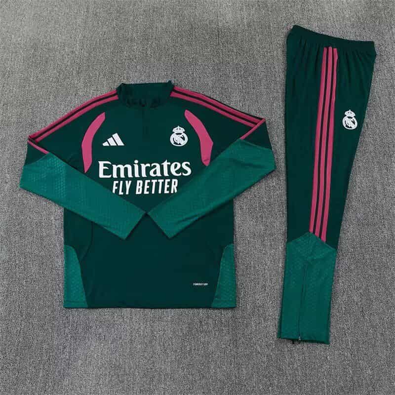 AAA(Thailand) Real Madrid 26/27 Green Soccer Tracksuit