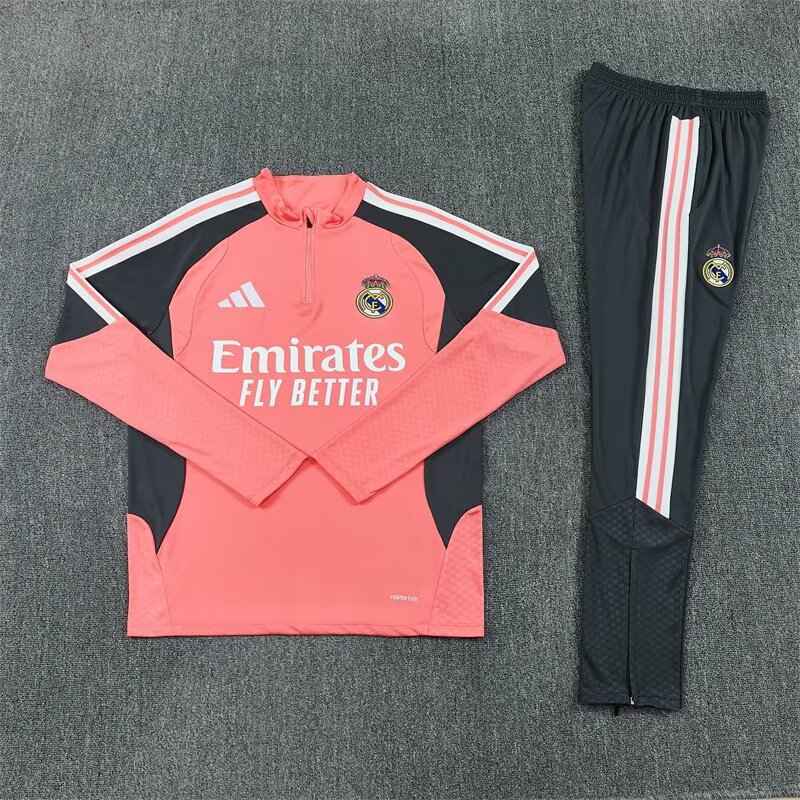 AAA(Thailand) Real Madrid 26/27 Pink Soccer Tracksuit 02