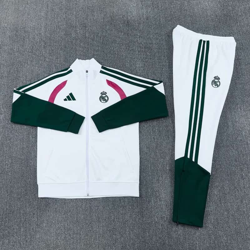 AAA(Thailand) Real Madrid 26/27 White Soccer Tracksuit 10