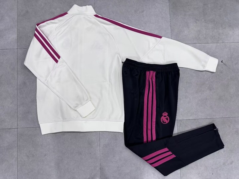 AAA(Thailand) Real Madrid 26/27 White Soccer Tracksuit 12