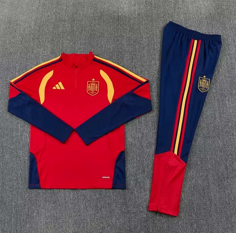 AAA(Thailand) Spain 2026 Red Soccer Tracksuit 02 AAA(Thailand) Spain 2026 Red Soccer Tracksuit 02