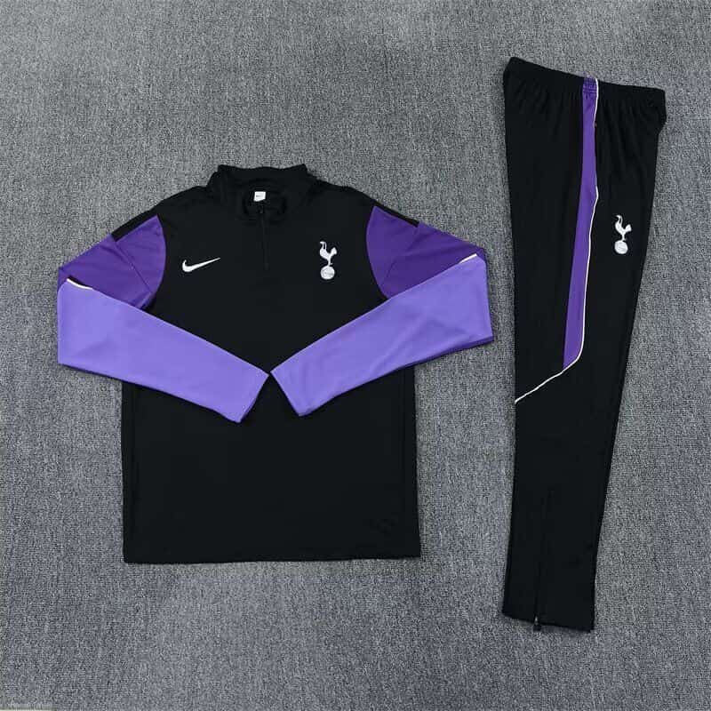 AAA(Thailand) Tottenham 26/27 Black Soccer Tracksuit AAA(Thailand) Tottenham 26/27 Black Soccer Tracksuit