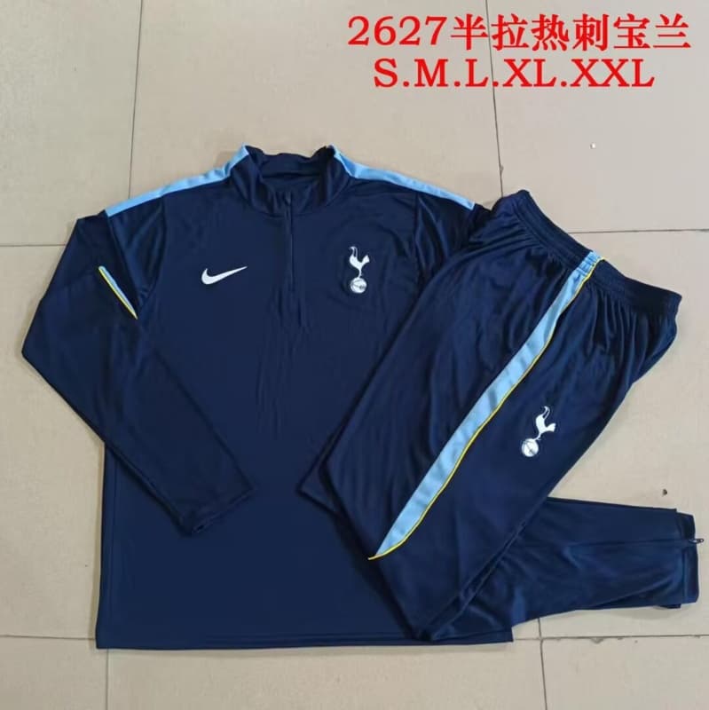 AAA(Thailand) Tottenham Hotspur 26/27 Dark Blue Soccer Tracksuit