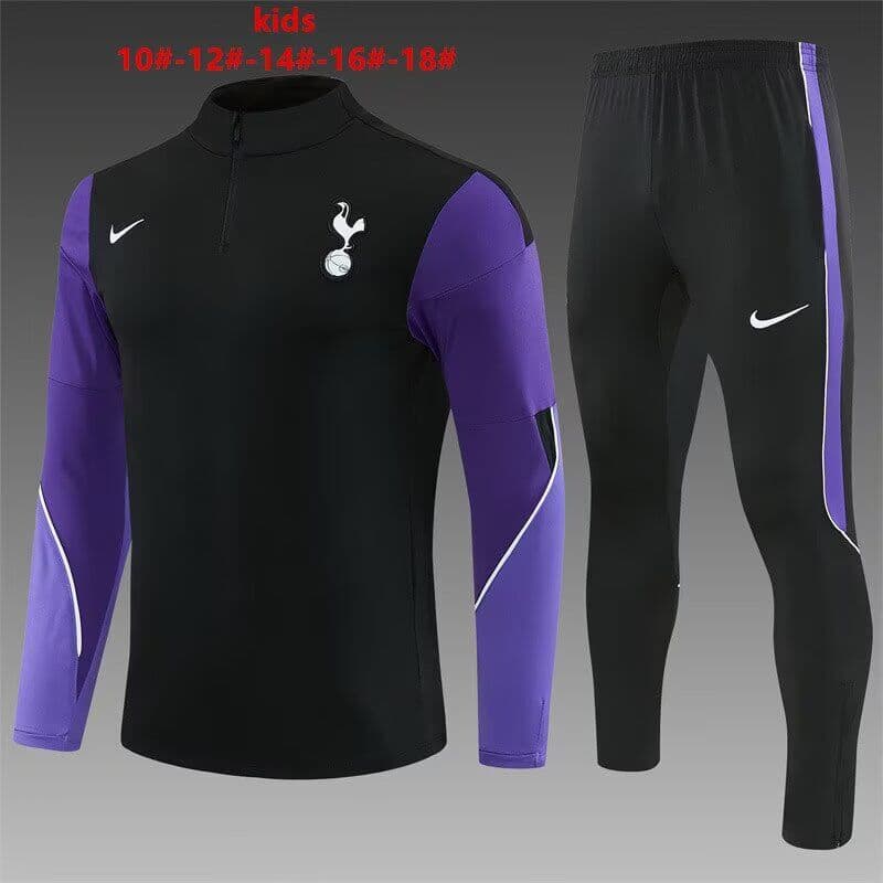 Tottenham Hotspur 26/27 Kids Black Soccer Tracksuit