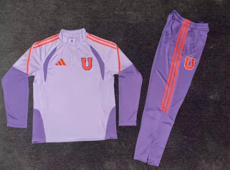 AAA(Thailand) Universidad Chile 2026 Purple Soccer Tracksuit AAA(Thailand) Universidad Chile 2026 Purple Soccer Tracksuit