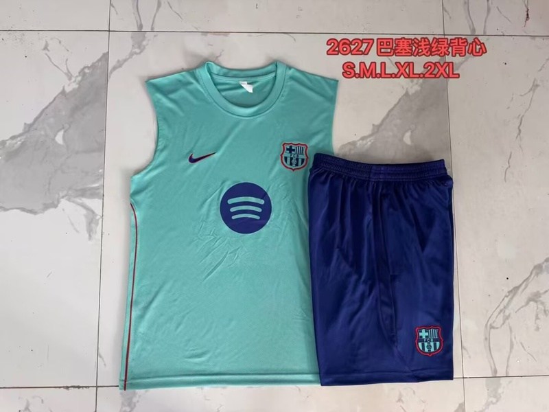 AAA(Thailand) Barcelona 26/27 Green Soccer Training Sets 02