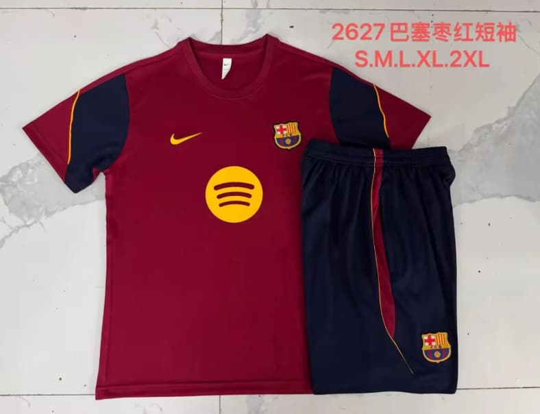 AAA(Thailand) Barcelona 26/27 Red Soccer Training Sets