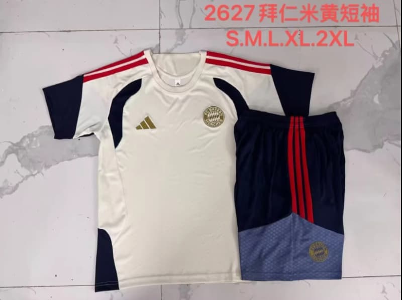 AAA(Thailand) Bayern Munich 26/27 Light Yellow Soccer Training Sets