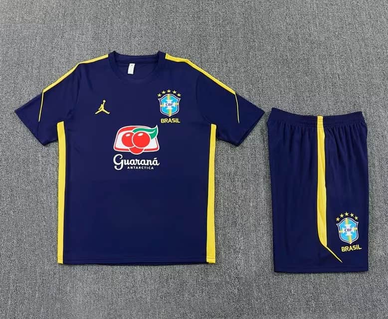AAA(Thailand) Brazil 2026 Dark Blue Soccer Training Sets AAA(Thailand) Brazil 2026 Dark Blue Soccer Training Sets