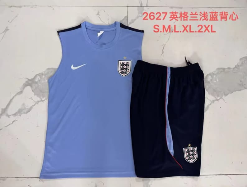 AAA(Thailand) England 2026 Blue Soccer Training Sets 02
