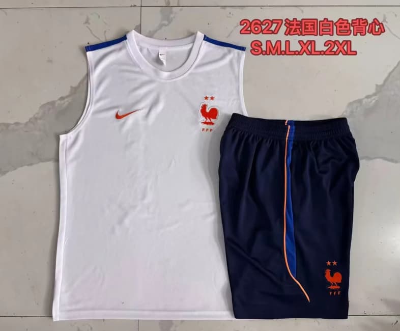 AAA(Thailand) France 2026 White Soccer Training Sets AAA(Thailand) France 2026 White Soccer Training Sets