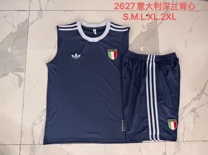 AAA(Thailand) Italy 2026 Dark Blue Soccer Training Sets