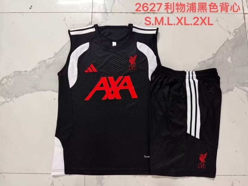 AAA(Thailand) Liverpool 26/27 Black Soccer Training Sets 03
