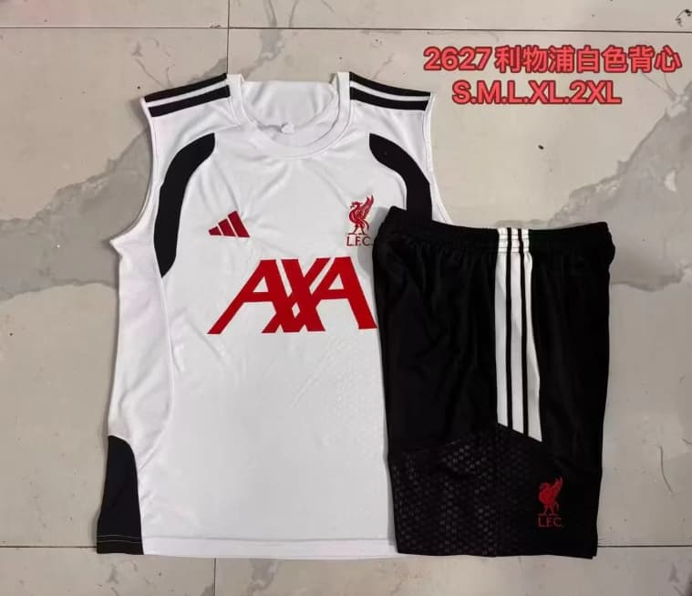 AAA(Thailand) Liverpool 26/27 White Soccer Training Sets 02