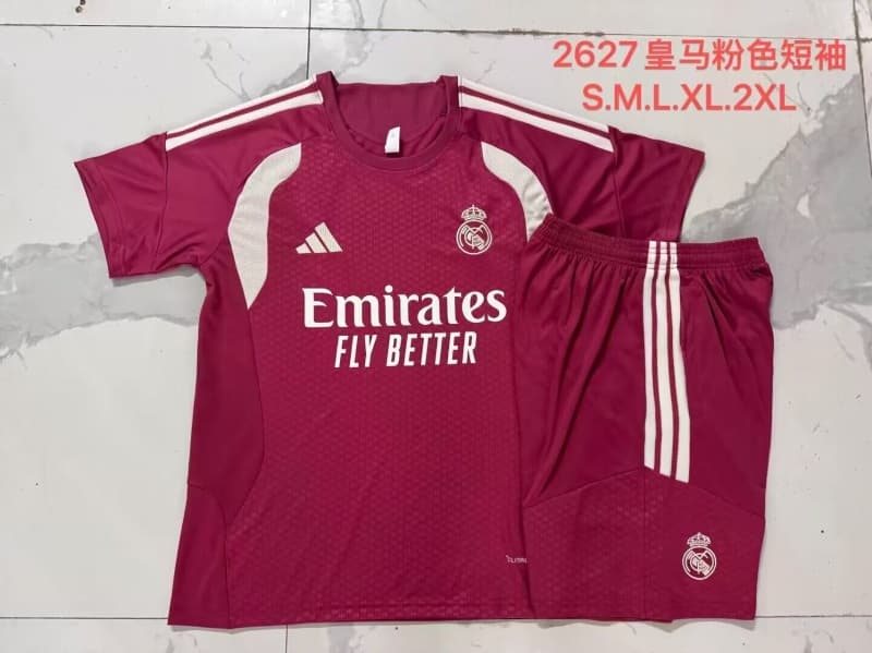 AAA(Thailand) Real Madrid 26/27 Pink Soccer Training Sets 02