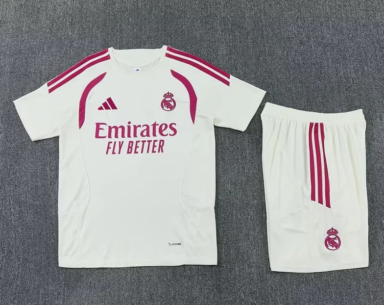 AAA(Thailand) Real Madrid 26/27 White Soccer Training Sets 03