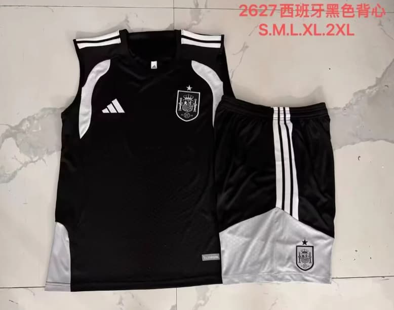 AAA(Thailand) Spain 2026 Black Soccer Training Sets 02