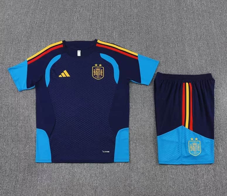 AAA(Thailand) Spain 2026 Dark Blue Soccer Training Sets AAA(Thailand) Spain 2026 Dark Blue Soccer Training Sets