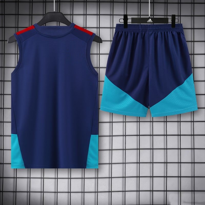 AAA(Thailand) Spain 2026 Dark Blue Soccer Training Sets 02
