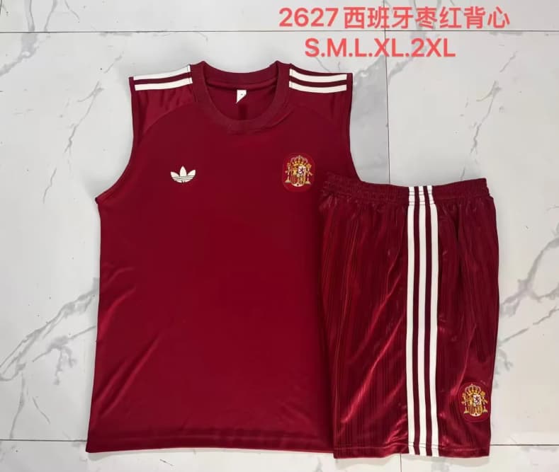 AAA(Thailand) Spain 2026 Red Soccer Training Sets 02