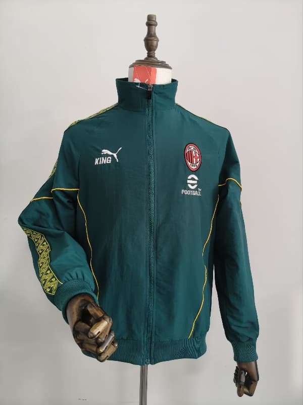 AAA(Thailand) AC Milan 26/27 Green Soccer Windbreaker