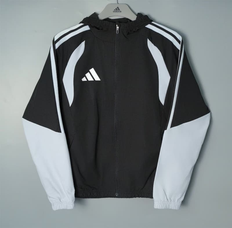 AAA(Thailand) Adidas 26/27 Black Soccer Windbreaker 02 AAA(Thailand) Adidas 26/27 Black Soccer Windbreaker 02