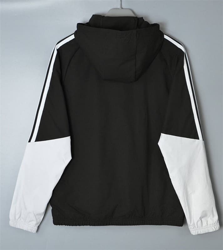 AAA(Thailand) Adidas 26/27 Black Soccer Windbreaker 02