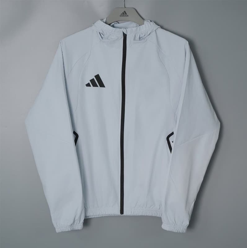AAA(Thailand) Adidas 26/27 Grey Soccer Windbreaker AAA(Thailand) Adidas 26/27 Grey Soccer Windbreaker