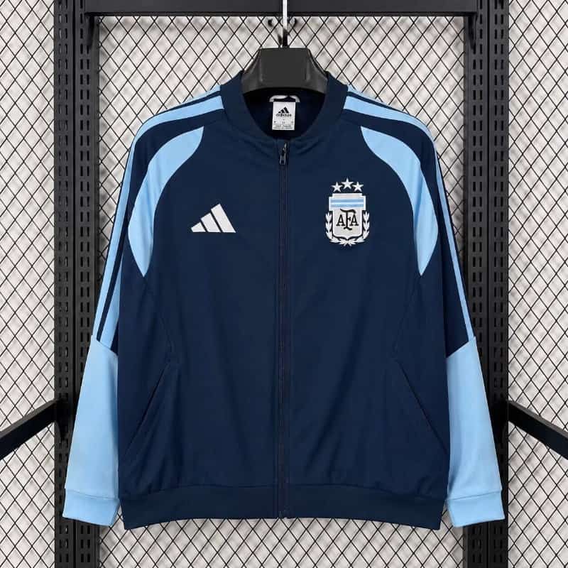 AAA(Thailand) Argentina 2026 Dark Blue Soccer Windbreaker 03 AAA(Thailand) Argentina 2026 Dark Blue Soccer Windbreaker 03