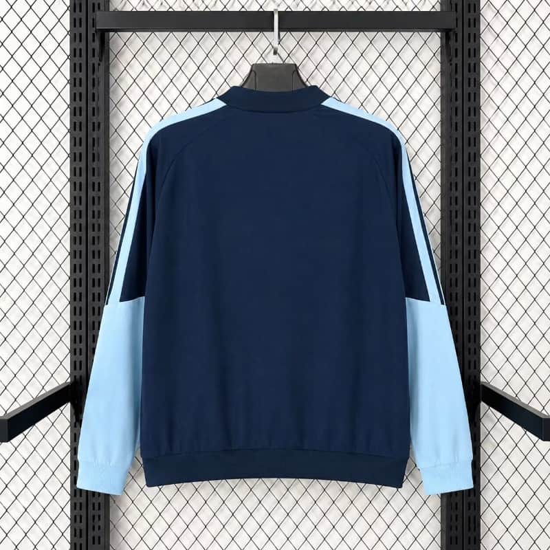 AAA(Thailand) Argentina 2026 Dark Blue Soccer Windbreaker 03