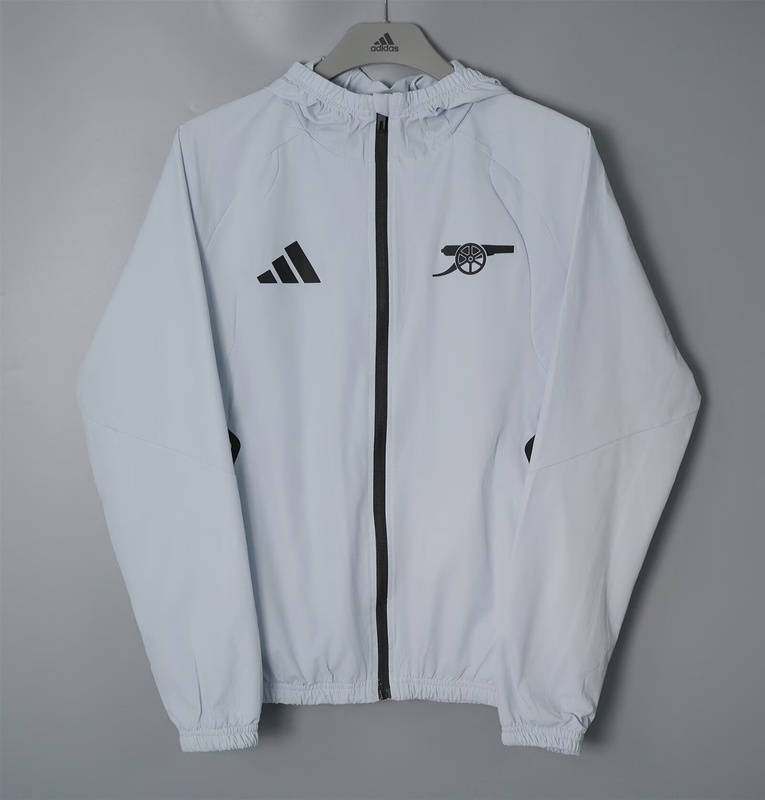 AAA(Thailand) Arsenal 26/27 Grey Soccer Windbreaker