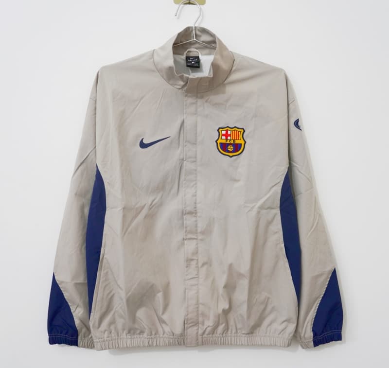 AAA(Thailand) Barcelona 2003/04 Grey Soccer Windbreaker