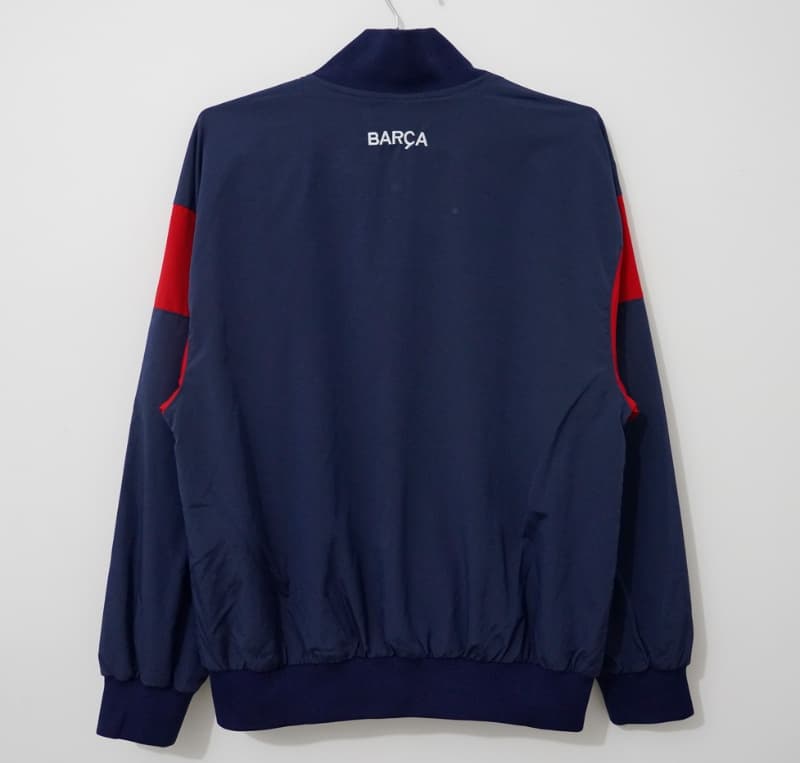 AAA(Thailand) Barcelona 1899 Dark Blue Soccer Windbreaker 02