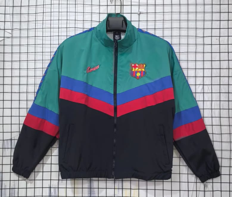 AAA(Thailand) Barcelona 1995/97 Green Soccer Windbreaker