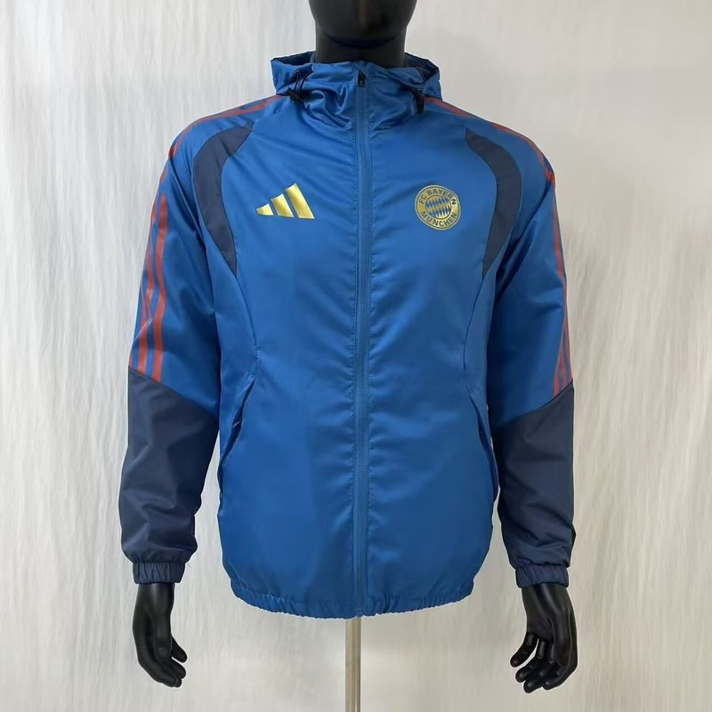 AAA(Thailand) Bayern Munich 26/27 Blue Soccer Windbreaker