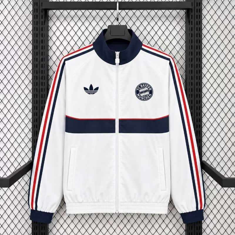 AAA(Thailand) Bayern Munich 26/27 White Soccer Windbreaker