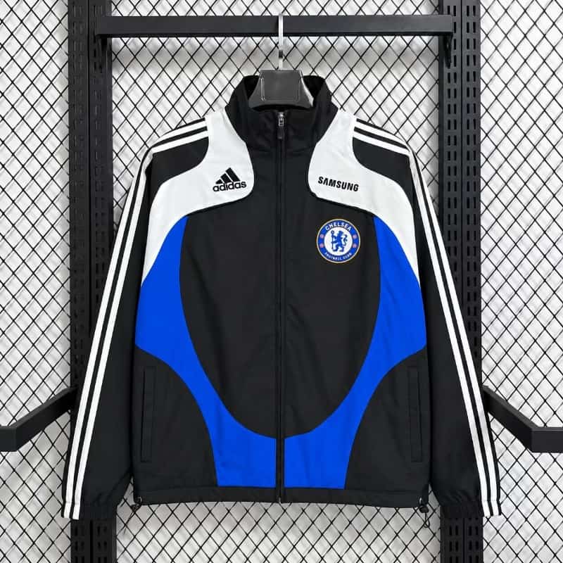 AAA(Thailand) Chelsea 26/27 Black Soccer Windbreaker