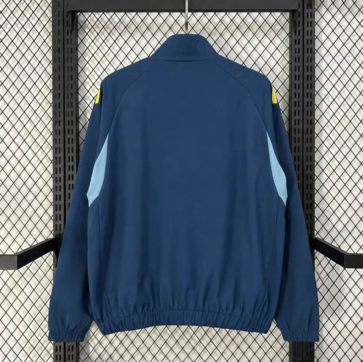 AAA(Thailand) Colombia 2026 Dark Blue Soccer Windbreaker 03
