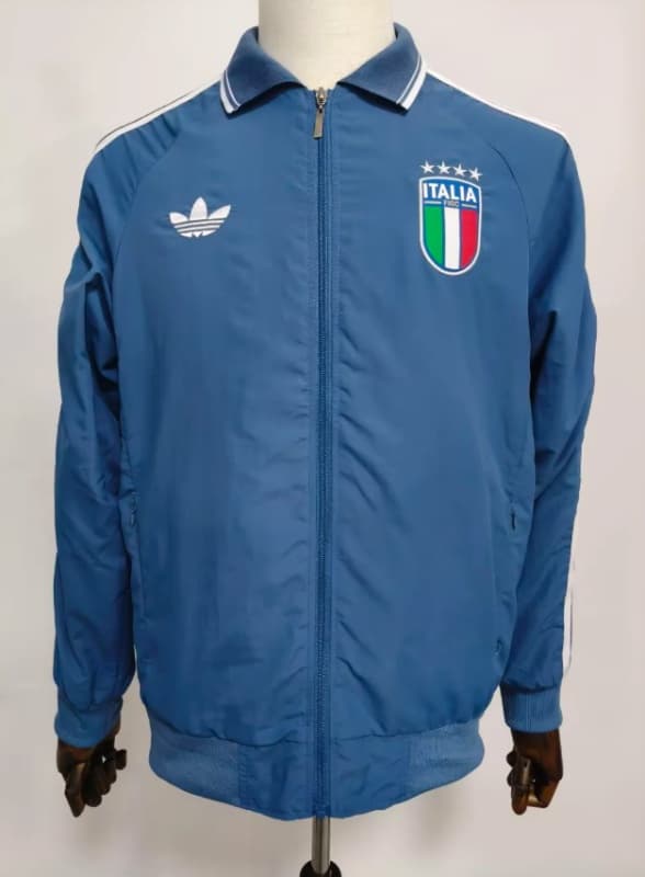AAA(Thailand) Italy 2026 Blue Soccer Windbreaker 02 AAA(Thailand) Italy 2026 Blue Soccer Windbreaker 02